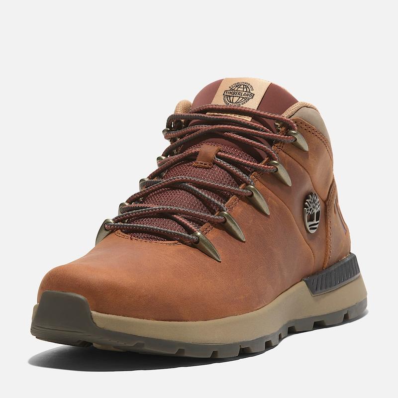 Ténis com Atacadores Mid Sprint Trekker para Homem em bege Timberland