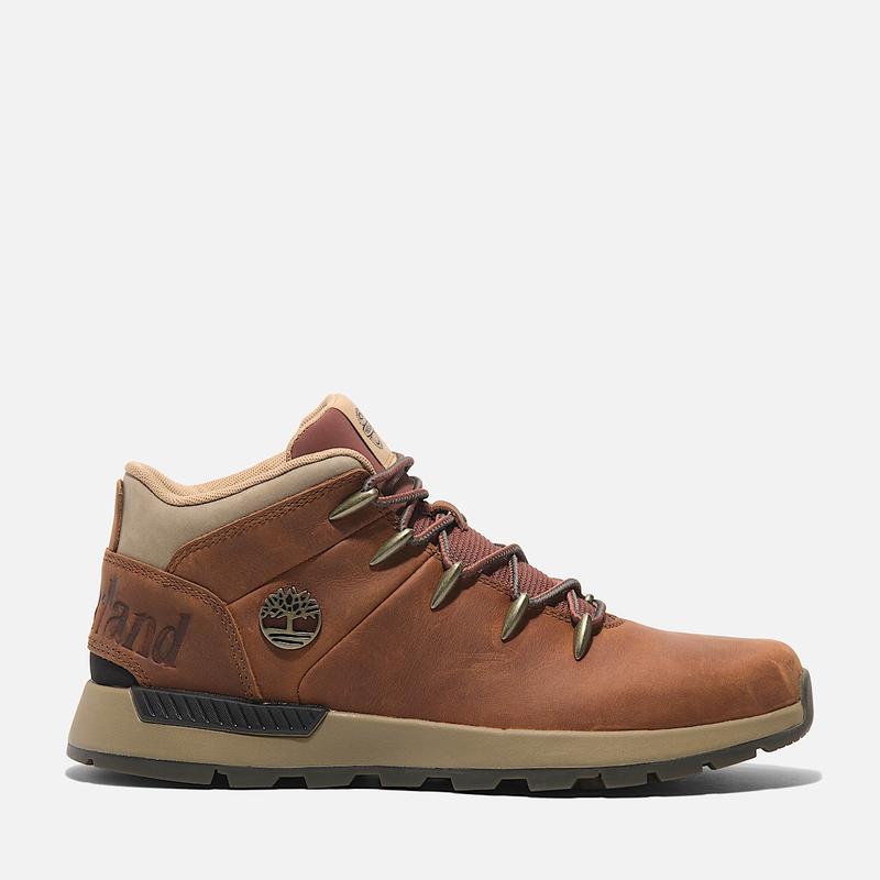 Ténis com Atacadores Mid Sprint Trekker para Homem em bege Timberland