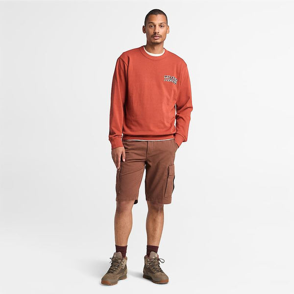 Camisola com Gola Redonda com Gráfico TIMBS para Homem em Vermelho Timberland