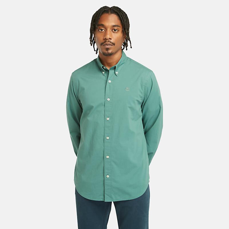 Camisa em Popelina para Homem em azul-marinho Timberland