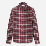 Camisa Xadrez em Popelina Elástica para Homem em bege Timberland