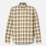 Camisa Xadrez em Popelina Elástica para Homem em bege Timberland