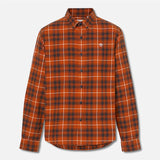 Camisa Xadrez com Tecnologia Solucell Air™ para Homem em Laranja Timberland