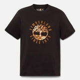 T-shirt com Gráfico Holiday para Homem em bege Timberland