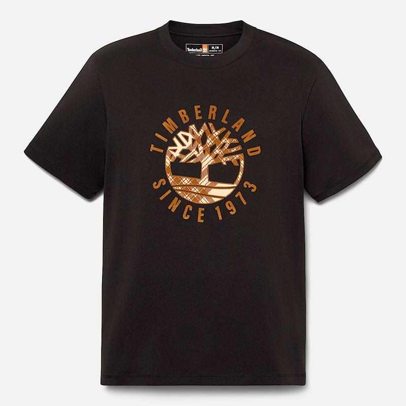 T-shirt com Gráfico Holiday para Homem em bege Timberland