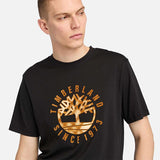 T-shirt com Gráfico Holiday para Homem em bege Timberland