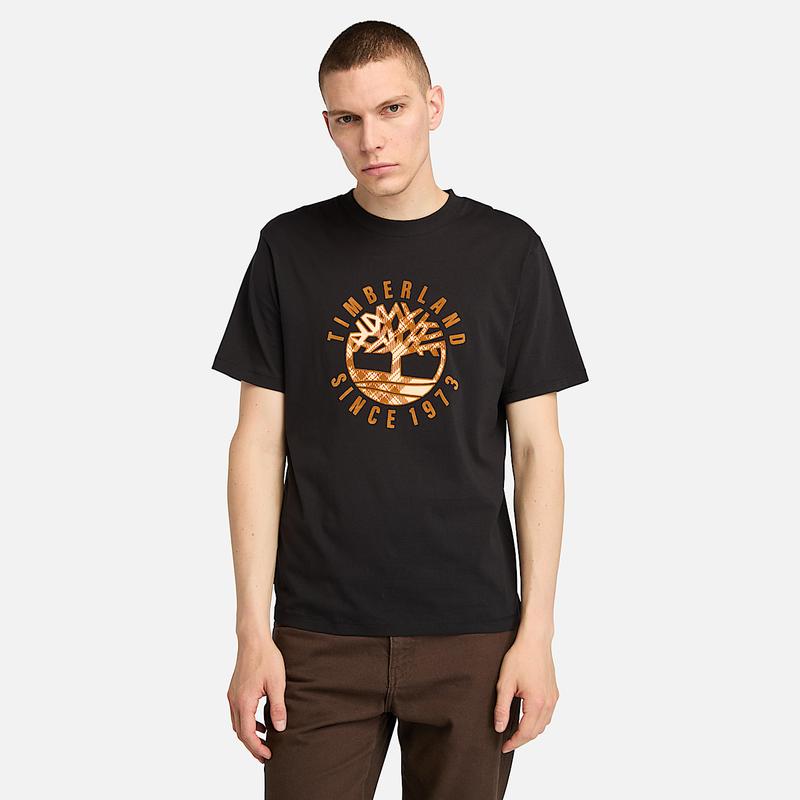 T-shirt com Gráfico Holiday para Homem em bege Timberland