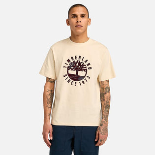 T-shirt com Gráfico Holiday para Homem em bege Timberland