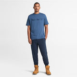 T-shirt de Manga Curta Hampthon para Homem em azul-escuro Timberland