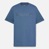 T-shirt de Manga Curta Hampthon para Homem em azul-escuro Timberland