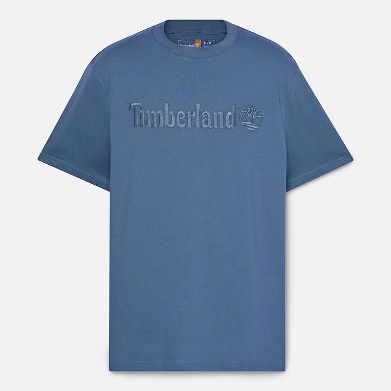 T-shirt de Manga Curta Hampthon para Homem em azul-escuro Timberland