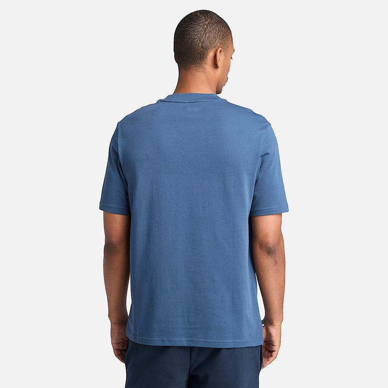 T-shirt de Manga Curta Hampthon para Homem em azul-escuro Timberland