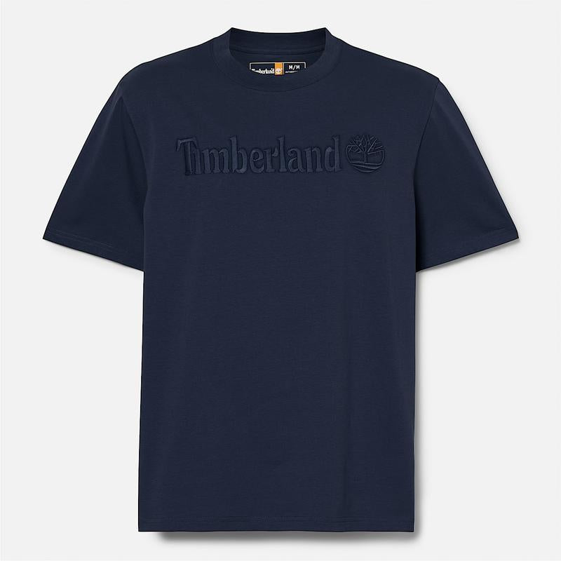 T-shirt de Manga Curta Hampthon para Homem em azul-escuro Timberland