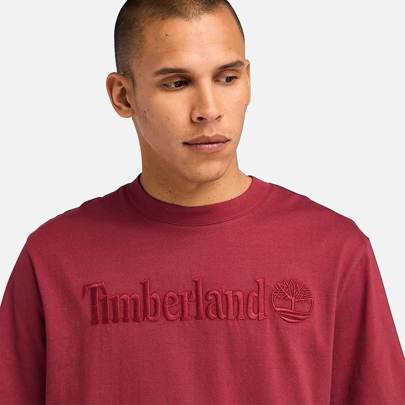 T-shirt de Manga Curta Hampthon para Homem em azul-escuro Timberland