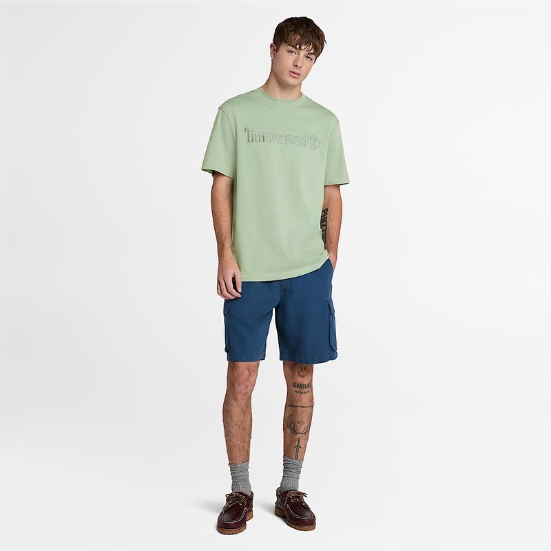 T-shirt de Manga Curta Hampthon para Homem em azul-escuro Timberland