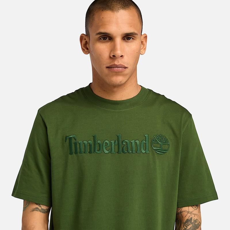 T-shirt de Manga Curta Hampthon para Homem em azul-escuro Timberland