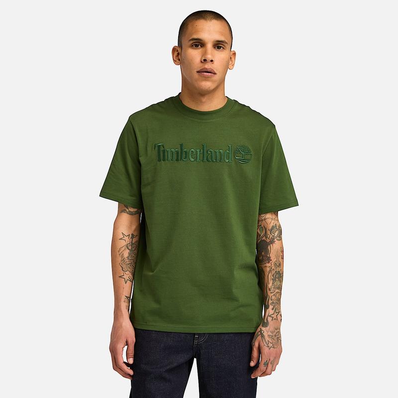 T-shirt de Manga Curta Hampthon para Homem em azul-escuro Timberland