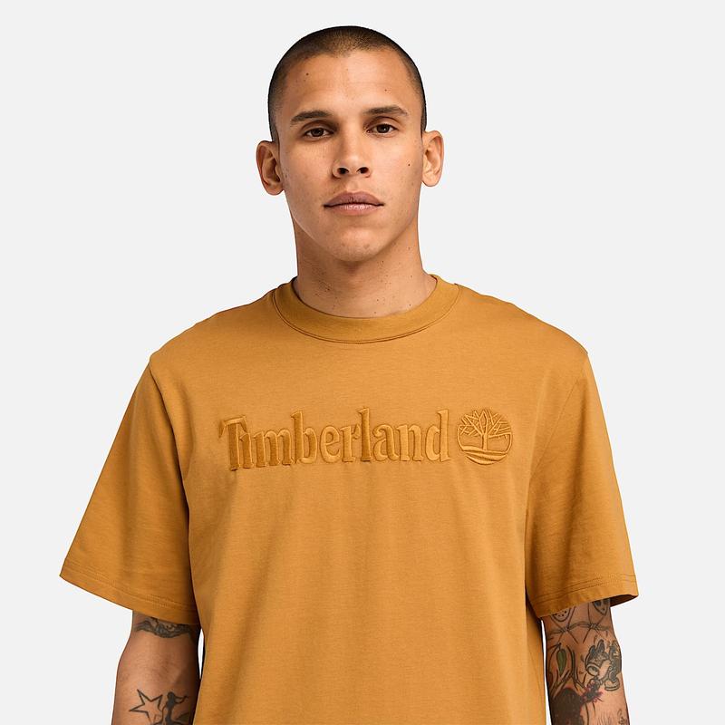 T-shirt de Manga Curta Hampthon para Homem em azul-escuro Timberland