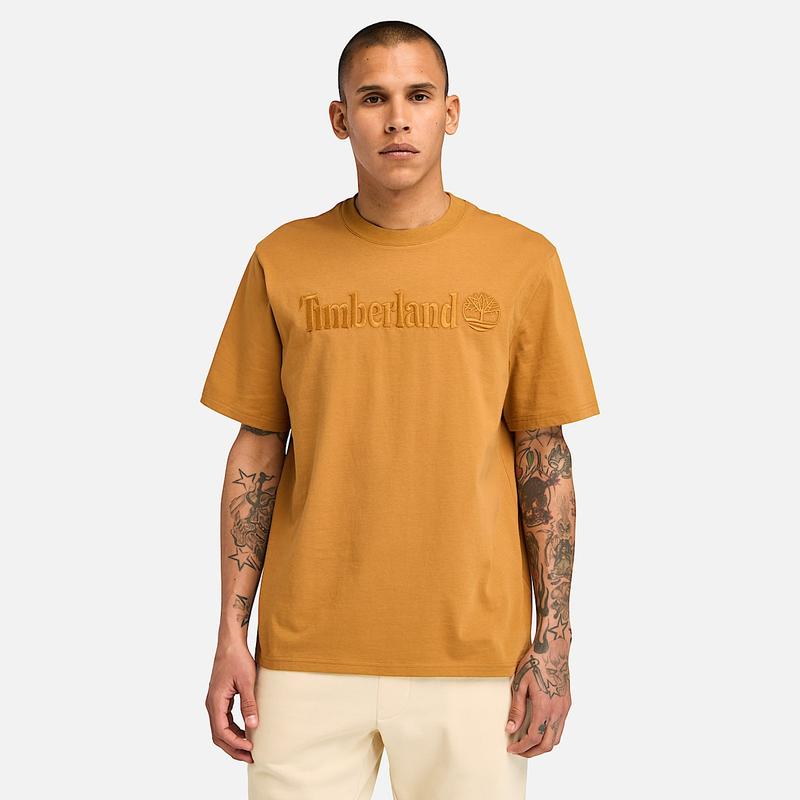 T-shirt de Manga Curta Hampthon para Homem em azul-escuro Timberland