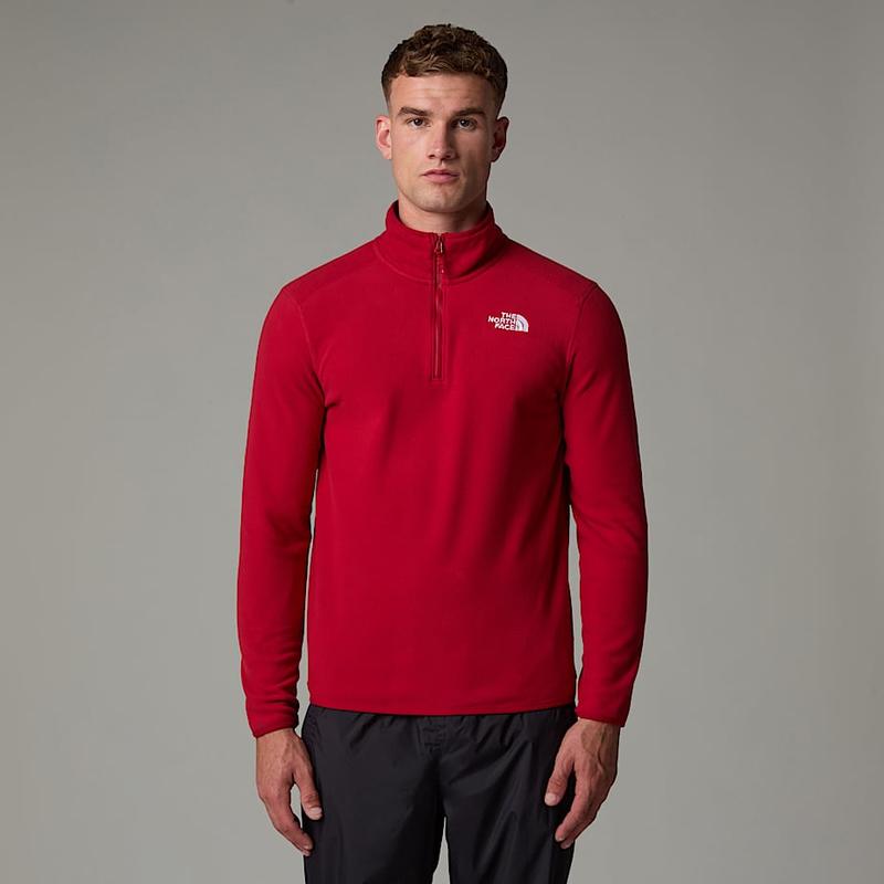 Polar com fecho de correr de 1/4 100 Glacier para homem The North Face