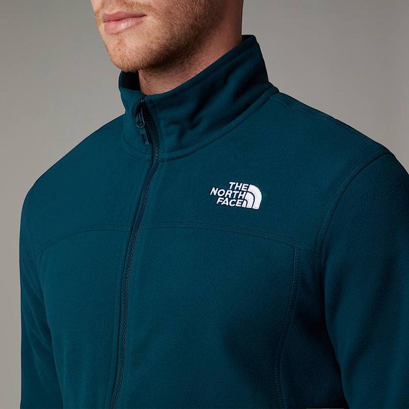 Casaco polar com fecho de correr integral 100 Glacier para homem The North Face