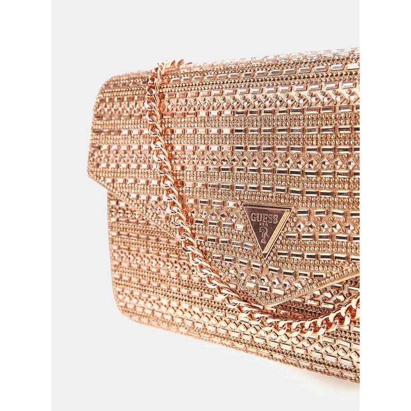 Mala clutch com contas dofy Guess