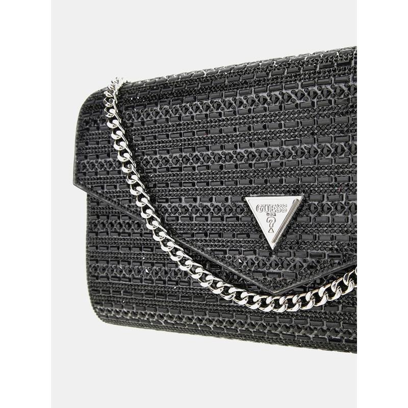 Mala clutch com contas dofy Guess