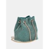 Mini mala bucket bag lua strass Guess