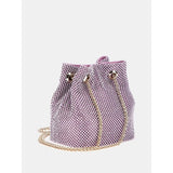 Mini mala bucket bag lua strass Guess