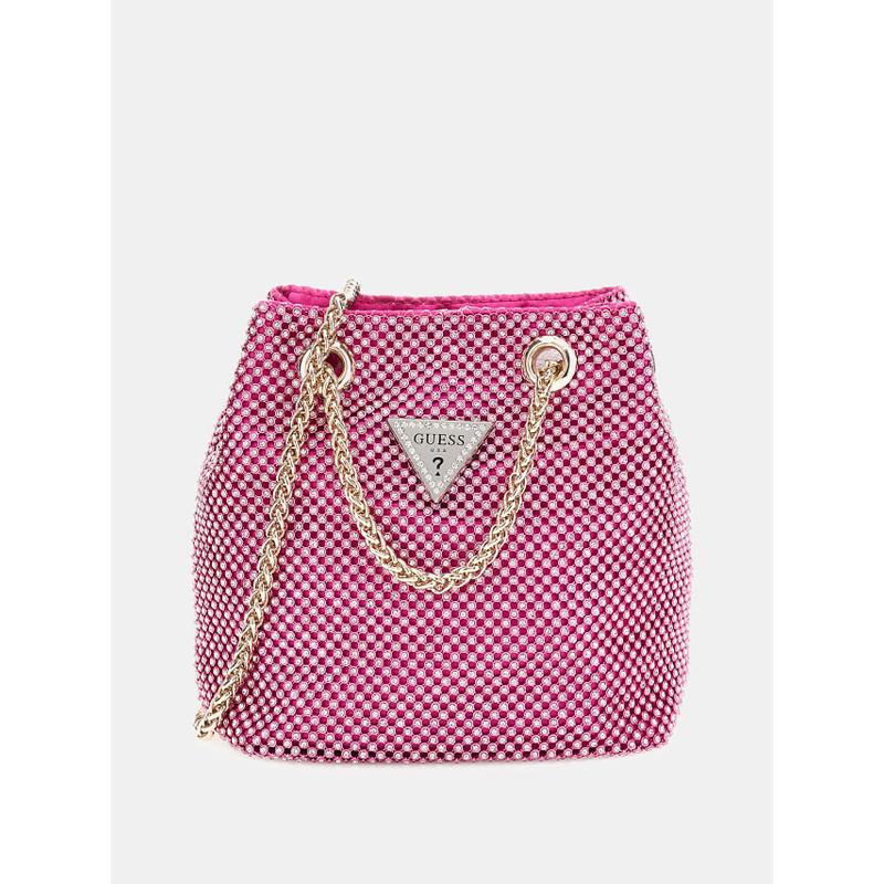 Mini mala bucket bag sofia strass Guess