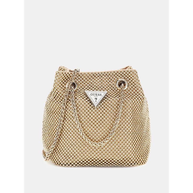 Mini mala bucket bag sofia strass Guess