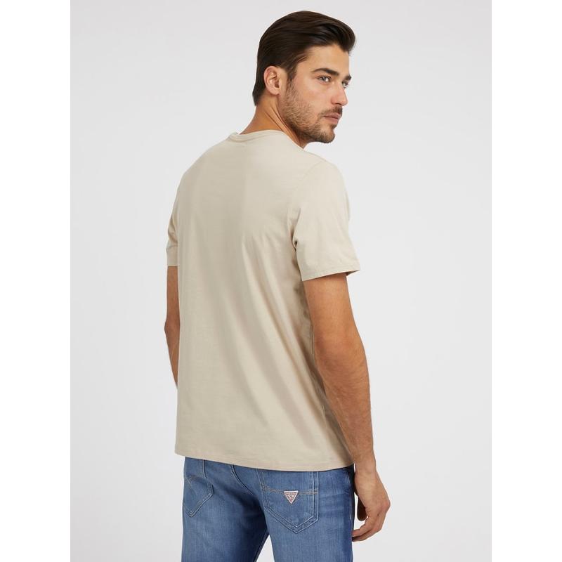 T-shirt com logótipo bordado Guess