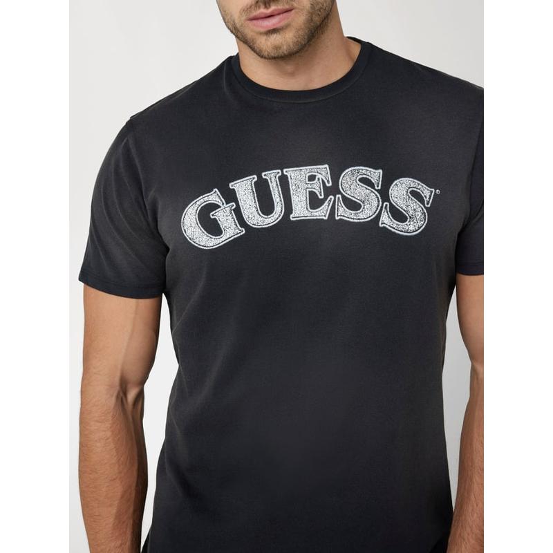 T-shirt logo à frente Guess