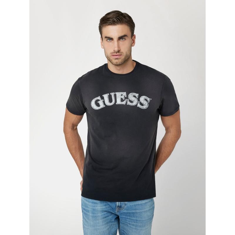 T-shirt logo à frente Guess