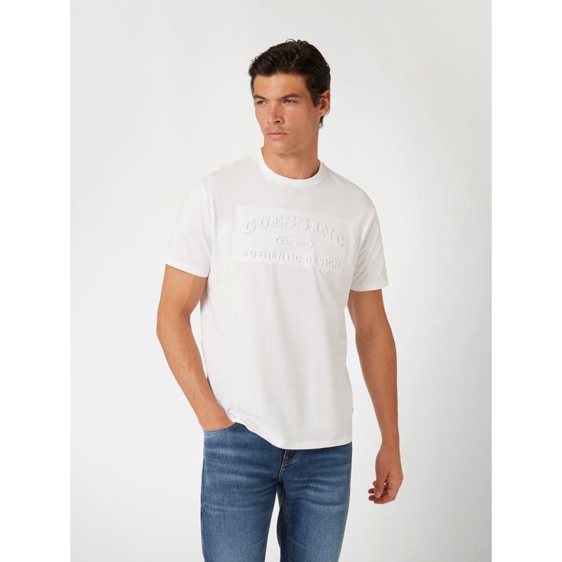 T-shirt com logo gravado Guess