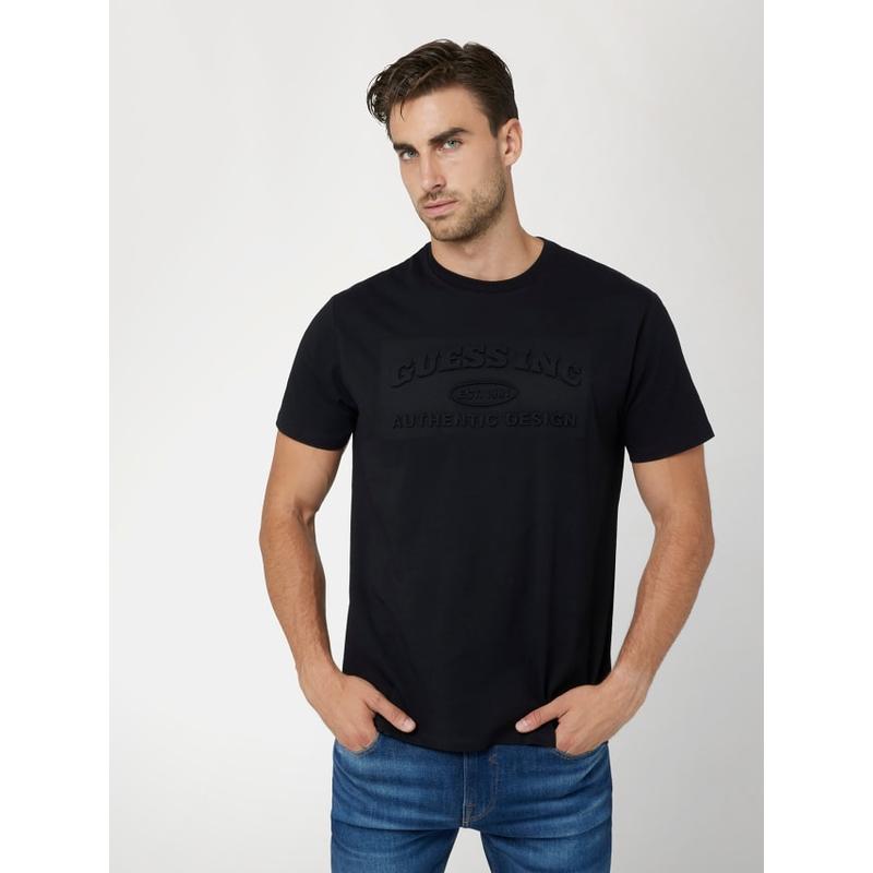 T-shirt com logo gravado Guess