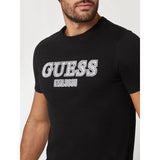 T-shirt logo à frente Guess