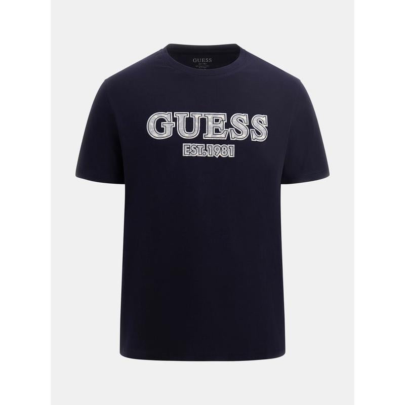 T-shirt logo à frente Guess