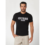 T-shirt logo à frente Guess