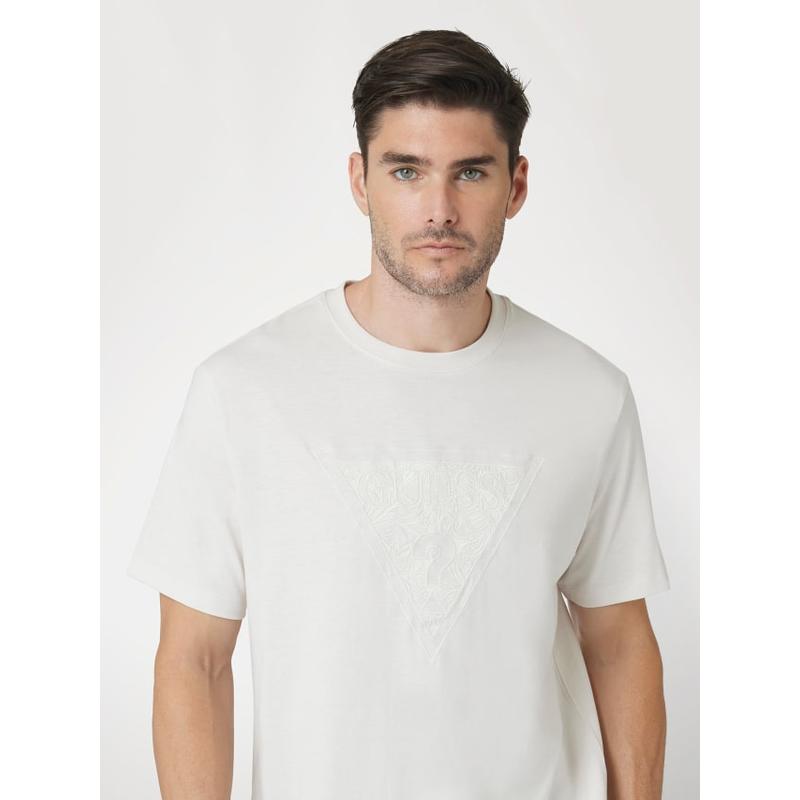 T-shirt logo bordado Guess