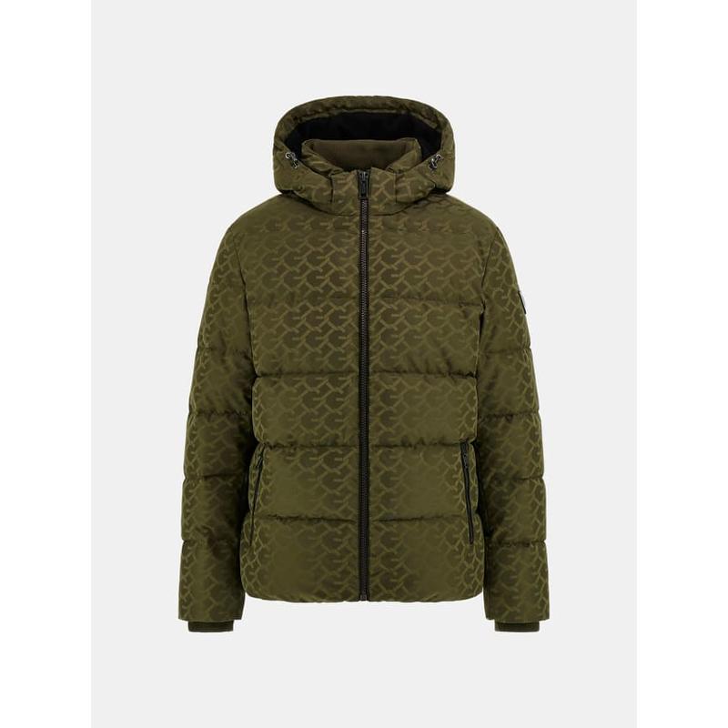 Casaco puffer logo corrente g Guess