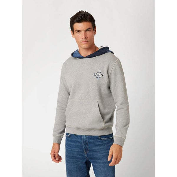 Sweatshirt com capuz de cor contrastante Guess