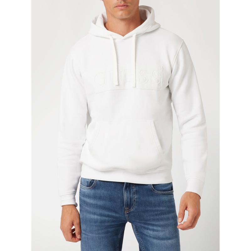 Sweatshirt capuz logo frontal Guess