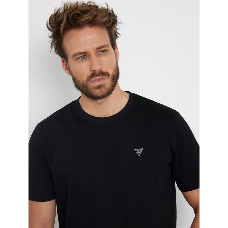 T-shirt logo triângulo pequeno Guess