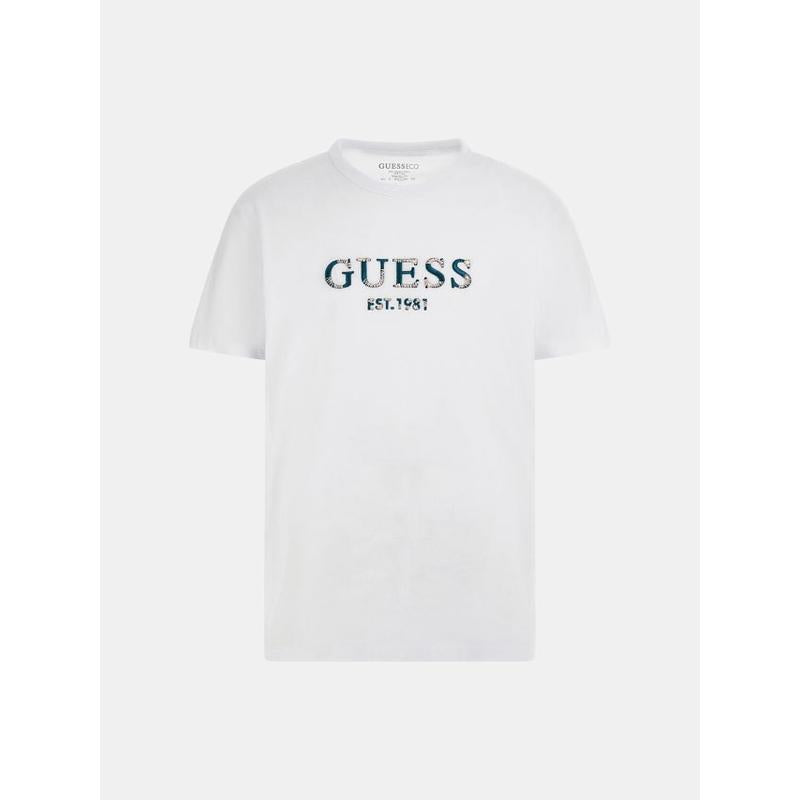 T-shirt logo bordado Guess