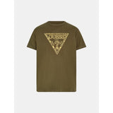 T-shirt logo triângulo Guess