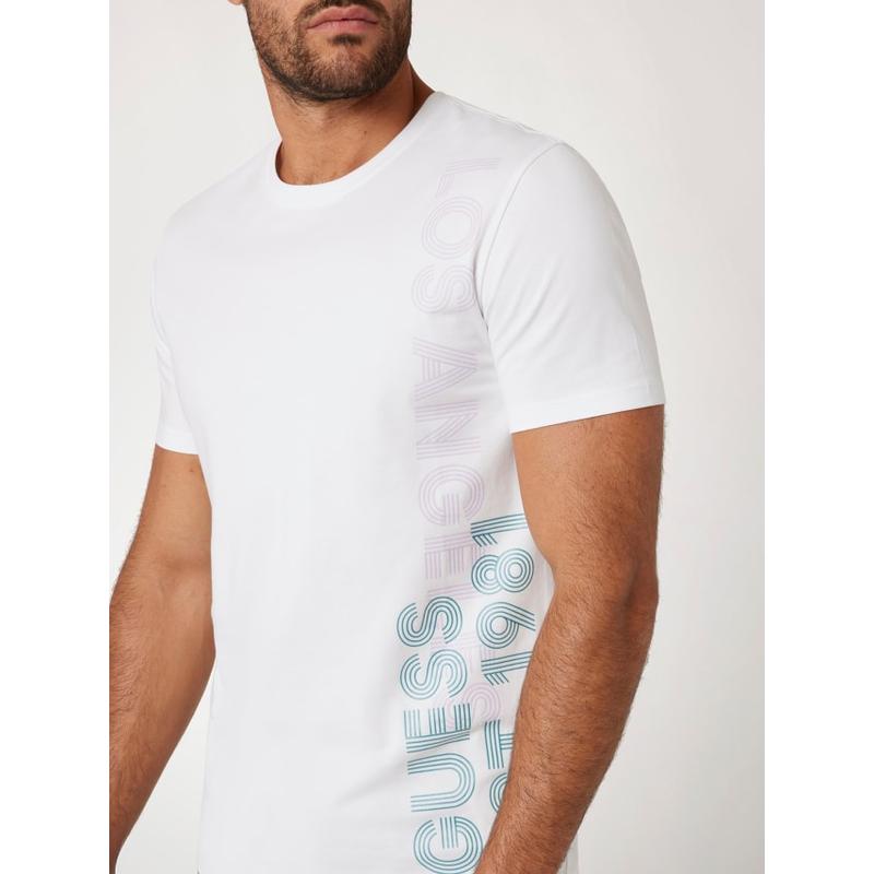 T-shirt elástica logo lateral Guess