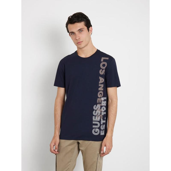 T-shirt elástica logo lateral Guess