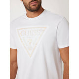 T-shirt logo triângulo Guess