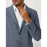 Blazer em mistura de linho Guess